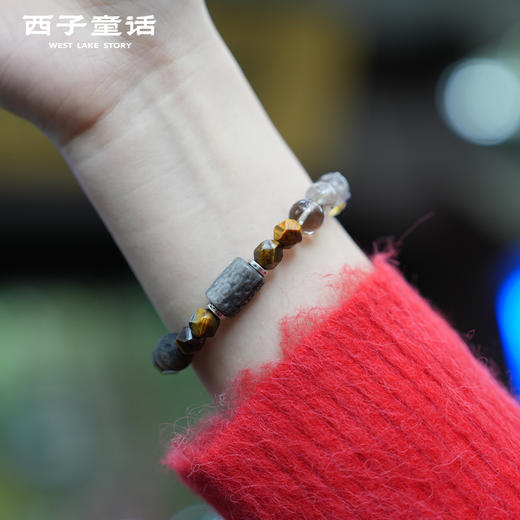 【灵隠景区直发】【男款】黑曜石手串天然黑曜石男士好运转运手串手   3-5天发货 商品图2