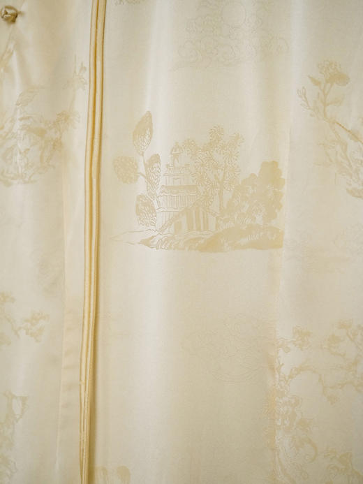 STJINGx凯喜雅| 千里江山穗禾旗袍连衣裙-鹅黄 商品图10