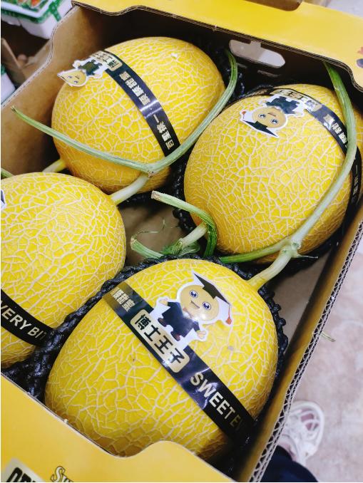 小黄同学网纹哈密瓜一箱 商品图2