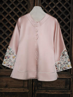 盛唐牡丹大师系列| 重工盈盈石榴刺绣丝毛外套