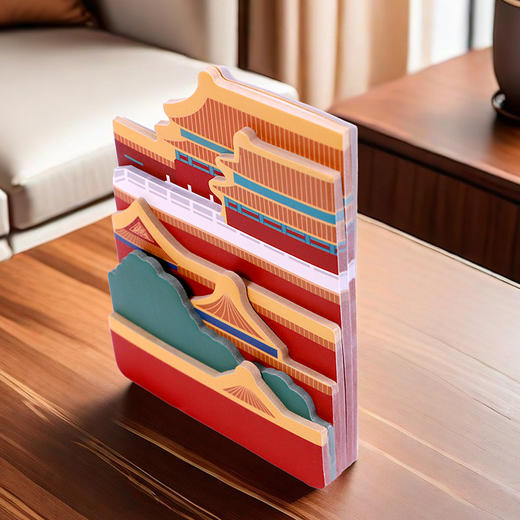 故宫文具殿宇宫阙便签文创便利贴精美摆件建筑纸雕艺术品 商品图3