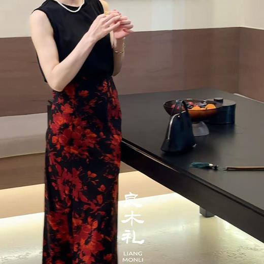 【预售7天】真丝印花半裙（25-27） 商品图1