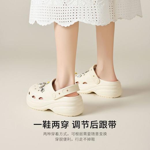 ZHR则则5CM增高厚底洞洞鞋女爆款夏季EVA底包头拖鞋女外出高颜值 商品图6