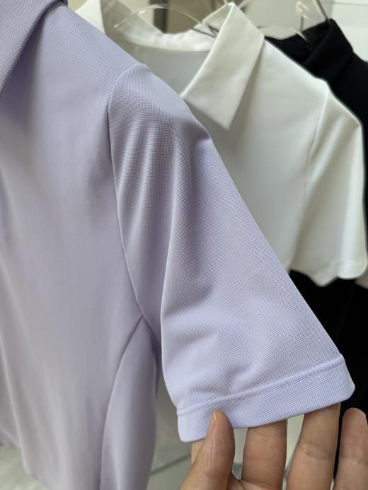 点此购买 迪桑特夏季女士高尔夫FIELD修身翻领短袖T恤 xj 319005 商品图9