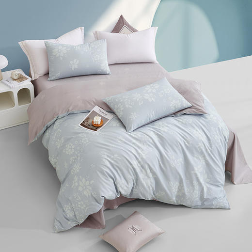 罗莱家纺淡蓝晨光全棉四件套 商品图1