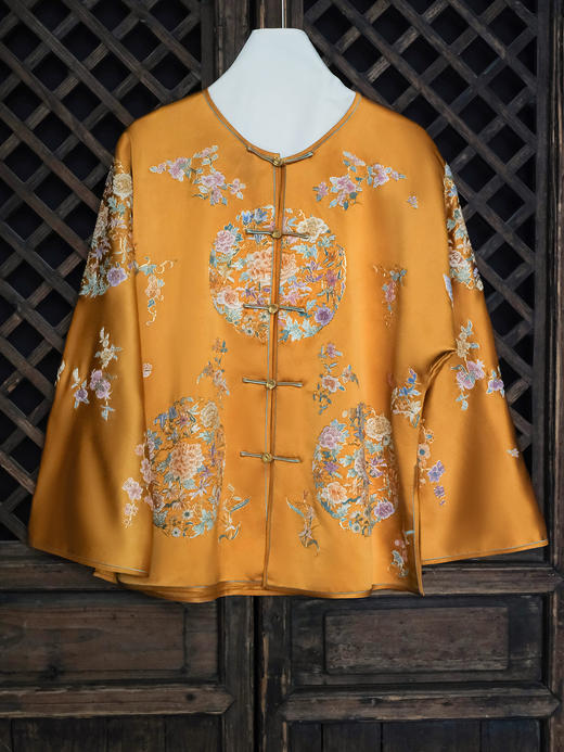 盛唐牡丹大师系列| 重工大团花苏绣外套 商品图0