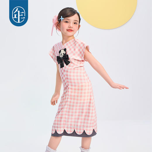 年衣童装旗袍连衣裙25夏季新款甜美国风儿童短袖盼达囡囡旗袍裙 商品图1