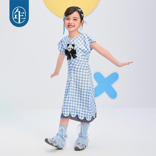 年衣童装旗袍连衣裙25夏季新款甜美国风儿童短袖盼达囡囡旗袍裙 商品图2
