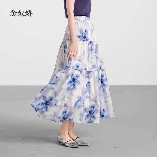 【商场同款】CNS4576 “ 艺术晕染半裙” 速干面料 轻盈塔裙 商品图6