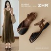 ZHR则则厚底罗马凉鞋2025夏季新款气质百搭编织凉鞋法式复古女鞋 商品缩略图0