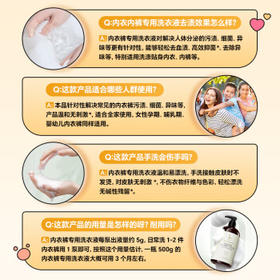 BLINHCLEAN内衣内裤专用洗衣液500g*2瓶 内衣净生理期去血渍祛味抑菌99.9% /家庭清洁/纸品 /衣物清洁 /内衣洗衣液