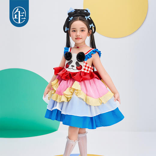 年衣童装连衣裙25夏季新款儿童甜美重工大裙摆甜心盼达公主裙 商品图2
