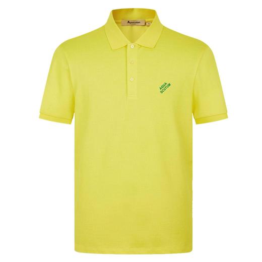 【海信嘉年华】Aquascutum雅格狮丹翻领短T 50黄色 商品图0