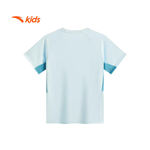 安踏儿童男大童短袖T恤衫2025夏透气舒适速干疾飞运动短T352525117 商品图5
