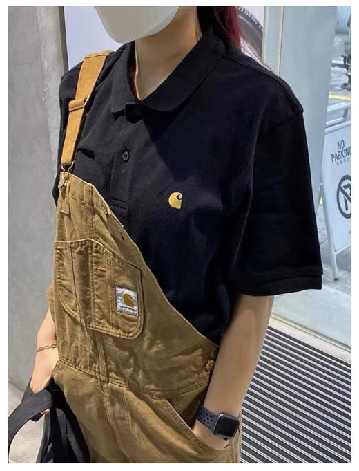 Carh@rtt W1P卡哈 金标宽松短袖polo衫 TX493 商品图0