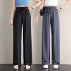 丁摩 冰丝铜氨丝阔腿裤女夏季薄款高腰垂感直筒裤运动宽松拖地裤子5ZF-K278 商品缩略图0