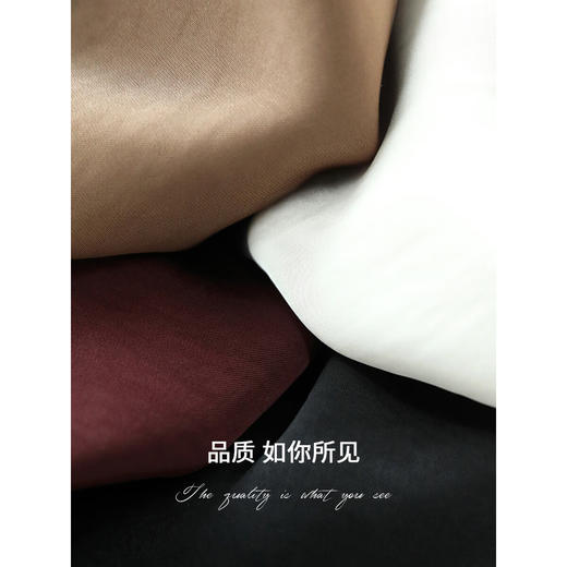 COCOBELLA松弛感仿醋酸质感做净衬衫女商务通勤上衣SR7066-3 商品图4