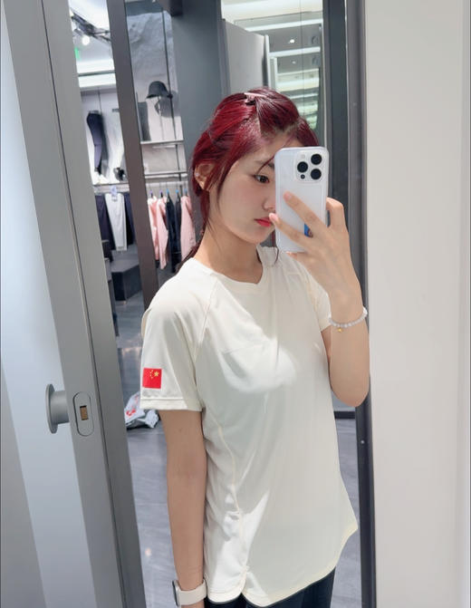 安踏冠军 |全天候系列 夏季吸湿速干女子针织衫短袖T恤162420106 商品图2