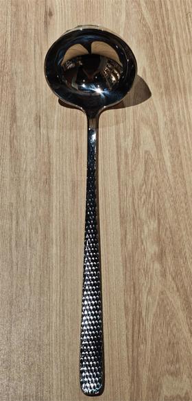 银貂威廉锤点镜面原色汤勺/漏勺29cm【不支持补差，非质量问题不退不换】S