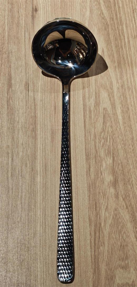 银貂威廉锤点镜面原色汤勺/漏勺29cm【不支持补差，非质量问题不退不换】S 商品图0