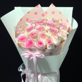 【粉韵绮梦】新鲜鲜花 花束 19枝洛神玫瑰（可备注送货时间）