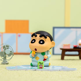 蜡笔小新手机支架吃饼干9cm