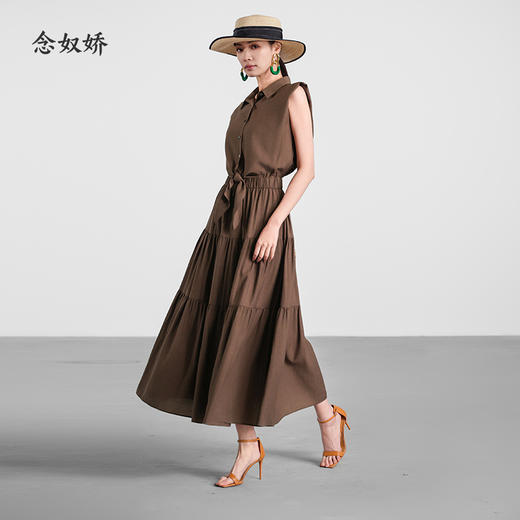 【商场同款】CND5576 “ 咖梦长裙 ” 帽袖假两件连衣裙 轻盈灵动 显高显瘦 商品图2