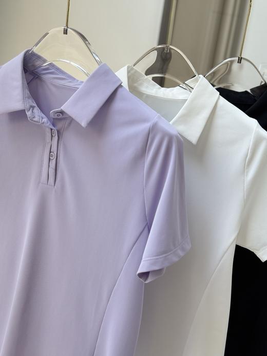 点此购买 迪桑特夏季女士高尔夫FIELD修身翻领短袖T恤 xj 319005 商品图5