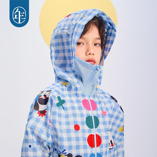 年衣2025夏新款凉感户外抗紫外线卡通连帽上衣盼达多多防晒衣 商品图1