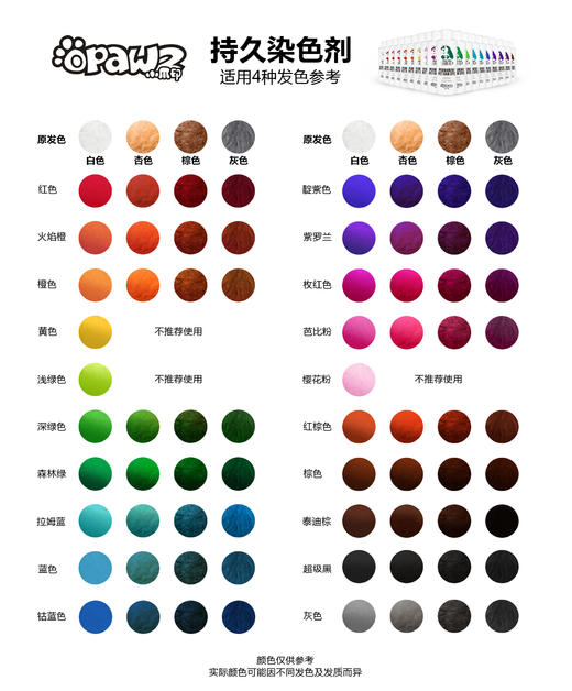 宠物持久染色剂--大瓶套装 OPAWZ小爪印 商品图12