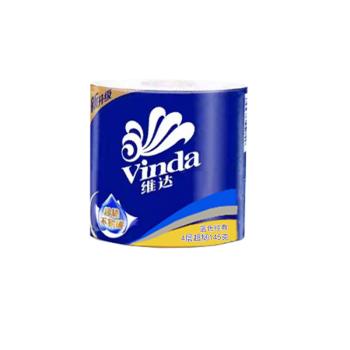 维达（vinda）有芯卷纸 蓝色经典4层145克*27卷 VD4169卫生纸整箱 企业专享 /家庭清洁/纸品 /清洁纸品 /卷纸 商品图3
