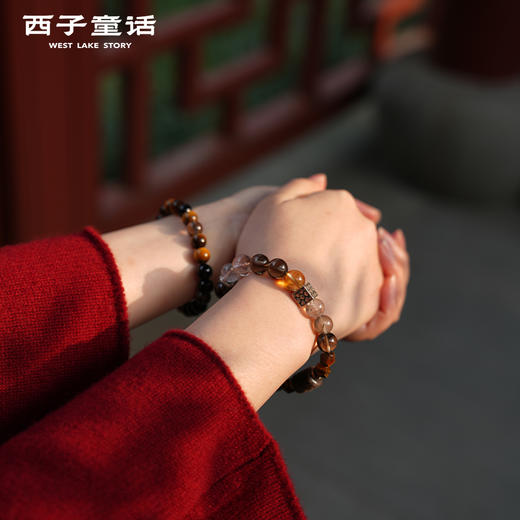 【灵隠景区直发】【男款】黑曜石手串天然黑曜石男士好运转运手串手   3-5天发货 商品图4