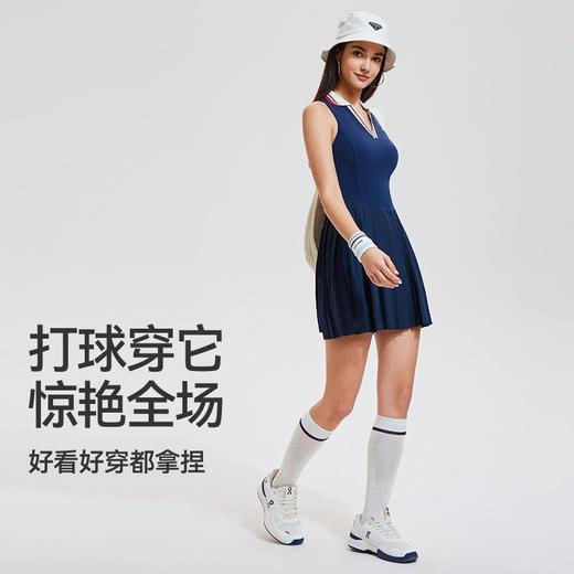 【2025上新】科里芙运动夏季时尚V领百搭收腰显瘦通勤休闲无袖连衣裙 商品图3