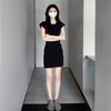 丁摩 连衣裙女修身收腰显瘦夏季单侧抽绳短款棉质休闲包臀裙5ZF-GJG 商品缩略图5