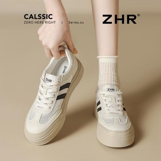 ZHR则则透气网面德训鞋女夏季女鞋厚底休闲鞋ins百搭防滑板鞋女 商品图0