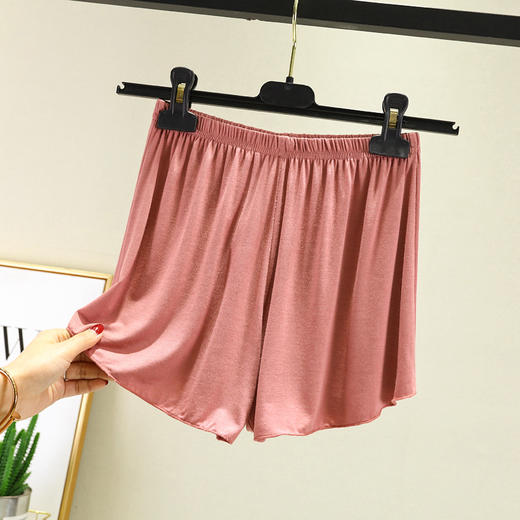 丁摩 莫达尔短款阔腿裤夏季新款宽松大码短裤女中腰薄款热裤沙滩睡裤5ZF-2107 商品图6