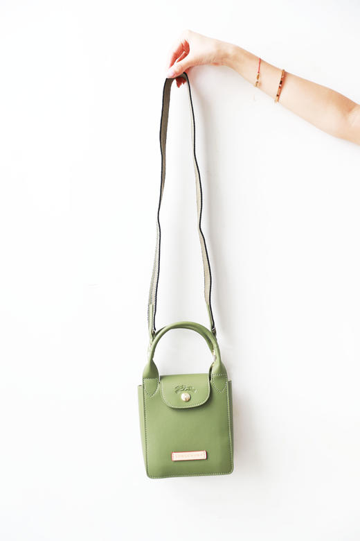 小牛皮手提包，田园风格的。纯铜五金闭合法式单肩托特包C051968 商品图9