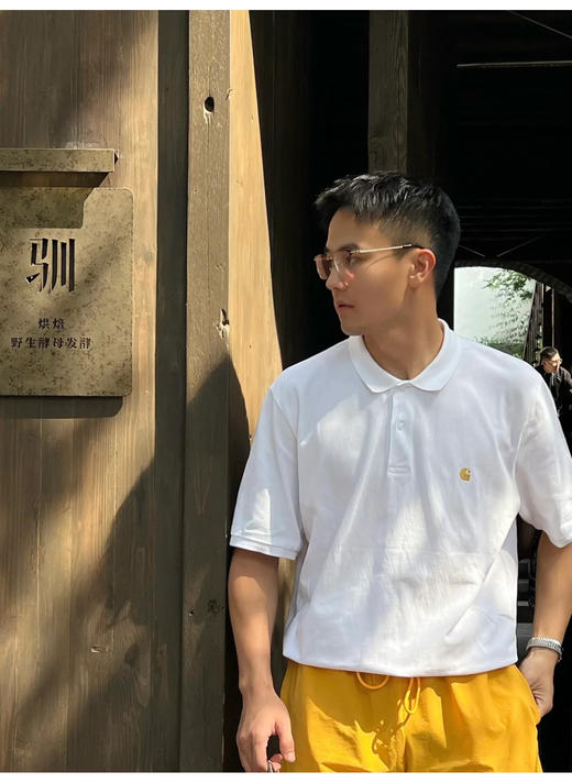 Carh@rtt W1P卡哈 金标宽松短袖polo衫 TX493 商品图1