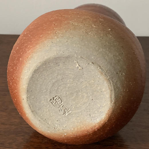 日本手作粗陶葫芦花器 商品图2