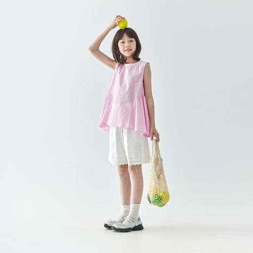 棵初粉色条纹小衫807K256067MJ 商品图3