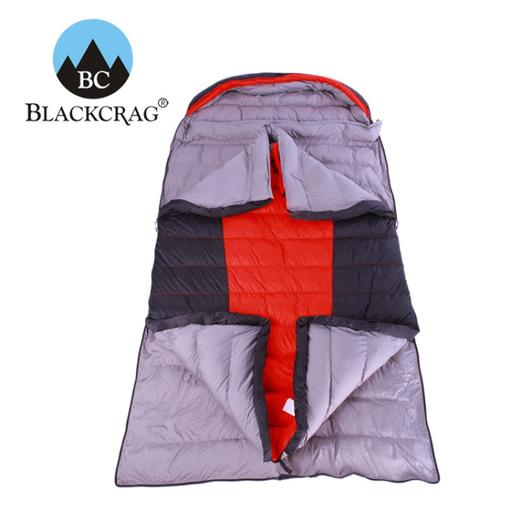 BlackCrag/黑岩并蒂莲 双人信封羽绒睡袋户外登山露营羽绒被 800蓬白鹅绒 商品图1