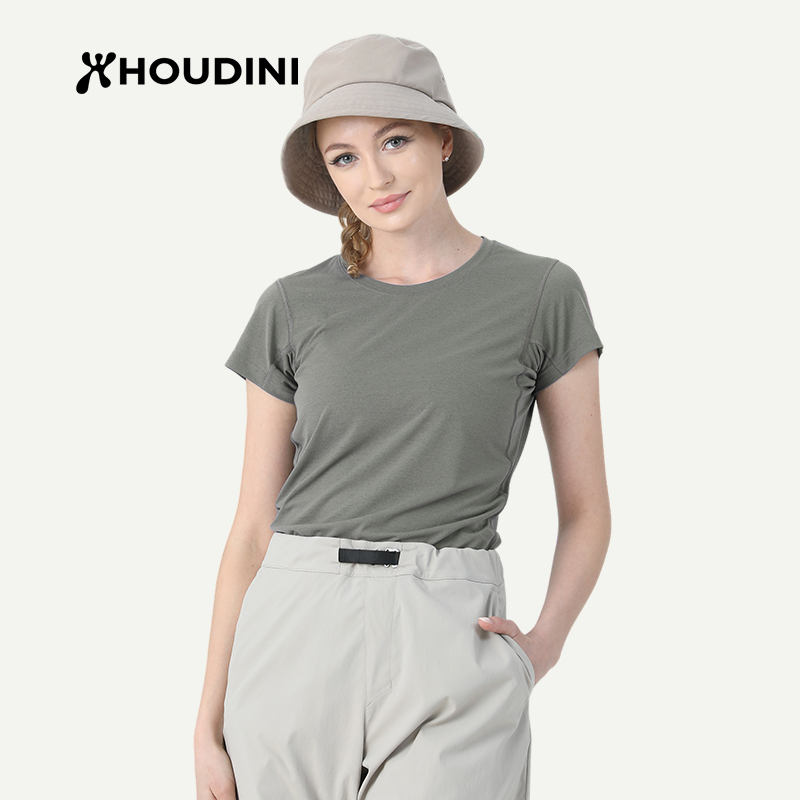 HOUDINI胡丁尼 Pace Air Tee 空速 女户外吸湿速干跑步短袖T恤860020