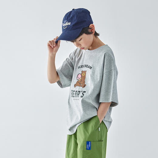 蓝汽水小熊印花短袖860B256046JX 商品图4