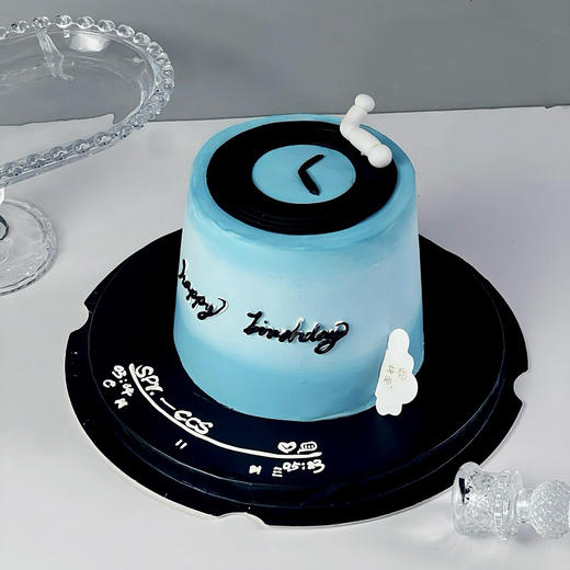 蓝色唱片机·ins风系列·男士蛋糕 | 烤爱 商品图2