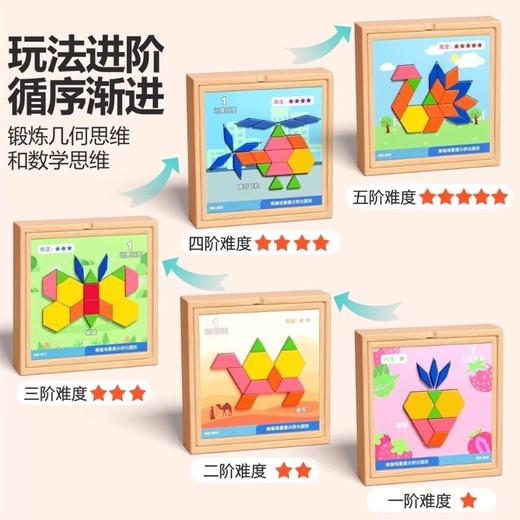 【BABY TOYS，多功能磁力七巧板！】拼图磁力七巧板 几何磁性积木 宝宝幼儿园益智力 3岁6男孩女儿童玩具-QQ 商品图2