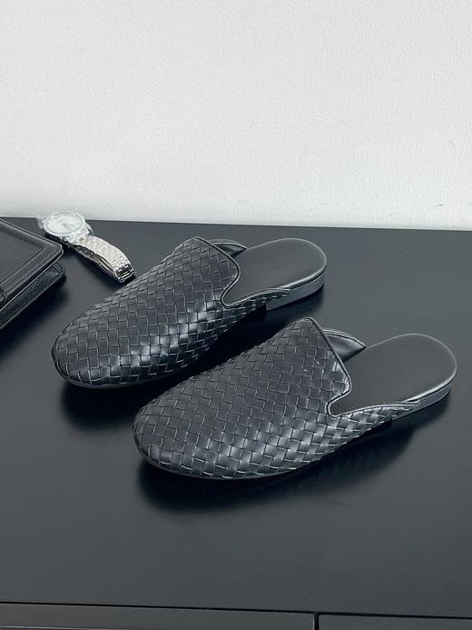 轻便透气编织包头拖鞋 牛皮鞋面 内里与鞋垫羊皮  A-5990 商品图5