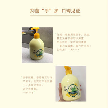 六神【艾叶抑菌】洗手液500ml*1(有效抑菌99.9% 清爽) /个人护理 /身体护理 /洗手液 商品图3