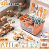 【过家家工具箱，百变造型螺母拼接！】儿童维修工具箱 3到6岁男孩动手拆装拧螺丝刀益智组装 修理玩具电钻-QQ 商品缩略图7