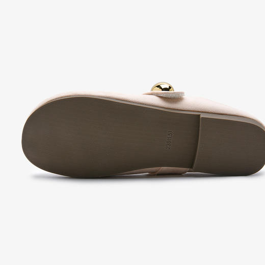 【限时秒杀】西遇包头半拖鞋女外穿新款夏季魔术贴玛丽珍鞋平底黄色勃肯鞋V1256829 商品图5