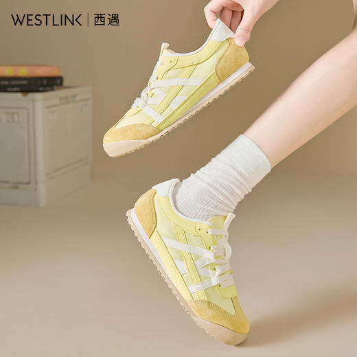 西遇芭蕾德训鞋女新款夏季薄款蓝色平底休闲鞋轻便薄底运动鞋V1256853 商品图2